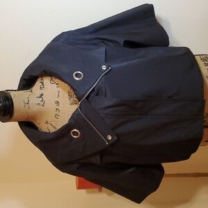 Apt 9 black crop jacket size Large